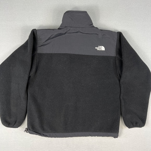 Y2K North Face Denali Fleece Jacket Womans Medium Armpit Zip Black Retro 2000s - Picture 3 of 8
